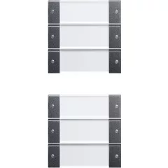   GIRA 213628 feliratozott TS3 billenőkapcsoló készlet System 55 | 6-os (3+3) | antracit
