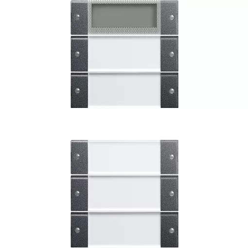 GIRA 214528 feliratozható TS3-billenőkészlet System 55 | 5-szörös (2+3), Plus | antracit
