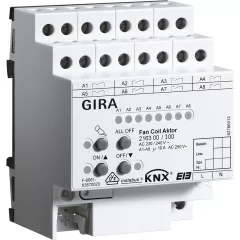 GIRA 216300 KNX Fan-Coil-Aktor | 6-csatornás