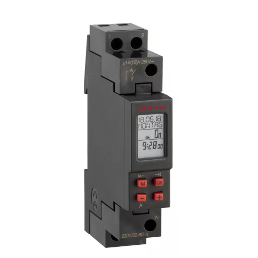 MÜLLER SC 08.13 pro digitális időkapcsoló óra | pro, 1 csatornás, Astro, 230 V