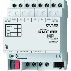 JUNG 2214REGA KNX analóg bemenet | 4-csatornás, alapmodul