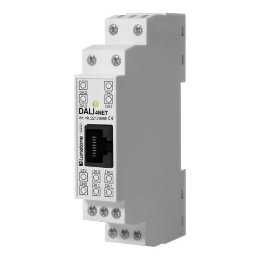 LUNATONE 22176666 DALI-4net vezérlőegység REG | Bővített
