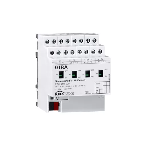 GIRA 222400 KNX dimmaktor 1-10 V | 4-csatornás