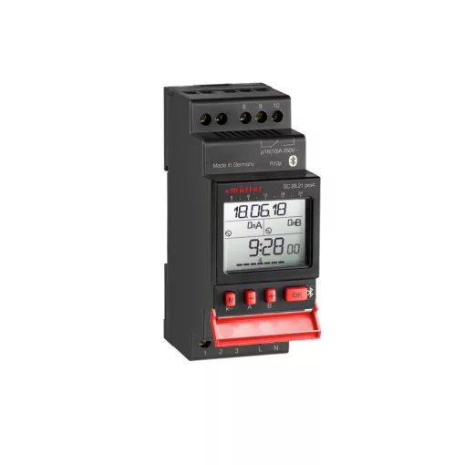 MÜLLER SC 28 21 pro4 digitális időkapcsolóóra | pro4, 2 csatornás, heti, BT, 12 V