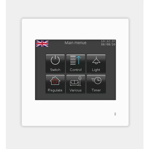 ARCUS-EDS 22413201 KNX Touch Display | IR-hőmérséklet-érzékelővel | fehér | 3,5 hüvelyk