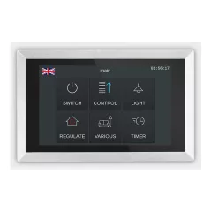   ARCUS-EDS 22414103 KNX érintőkijelző | integrált termosztáttal | ezüst alumínium | 4,3 hüvelyk