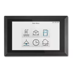   ARCUS-EDS 22414104 KNX érintőkijelző | integrált termosztáttal | alumínium fekete | 4,3 colos