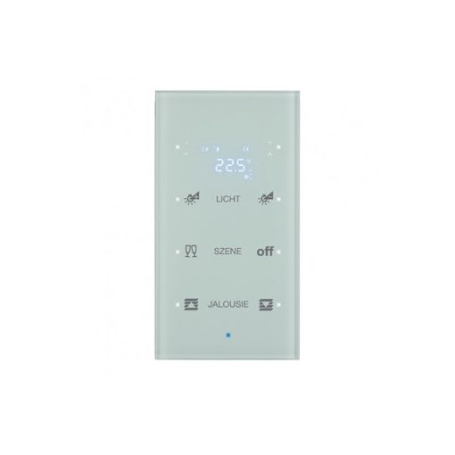 BERKER 75643130 KNX érintőérzékelő üveg | 3-szoros, hőmérséklet szabályozó | GLPW