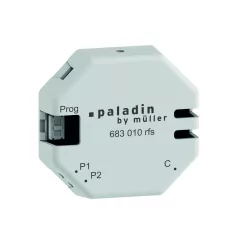   MÜLLER 683 010 rfs KNX RF érintőkapcsoló-interfész Paladin | 2-csatornás