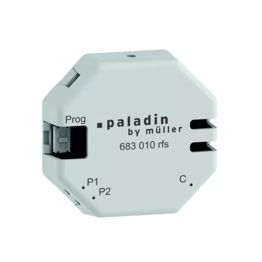 MÜLLER 683 010 rfs KNX RF érintőkapcsoló-interfész Paladin | 2-csatornás
