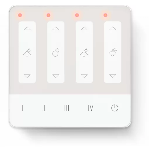LUNATONE 24035290-PS-G10A DALI-2 Touchpanel 04, 70 mA | 4 jelenet, 4 csoport (dimmer gombok)