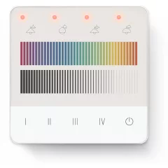   LUNATONE 24035290-PS-G14A DALI-2 Touchpanel 04, 70 mA | 4 jelenet, 4 hatásterület-választó gomb, RGB (Dimmen)