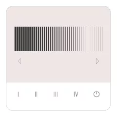   LUNATONE 24035410-PS-G01A DALI-2 érintőpanel | 4 jelenet (dimmelés), busztápegységgel