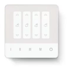   LUNATONE 24035410-PS-G02A DALI-2 érintőpanel | 4 jelenet, 4 csoport (dimmernyomók), 70 mA