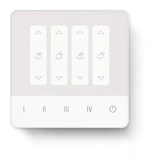 LUNATONE 24035410-PS-G02A DALI-2 érintőpanel | 4 jelenet, 4 csoport (dimmernyomók), 70 mA