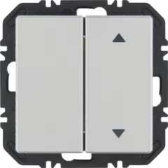   BERKER 24126384 EnOcean tapintásérzékelő Q.1/Q.3 | 2-csatornás, 1x nyilak | aluminium