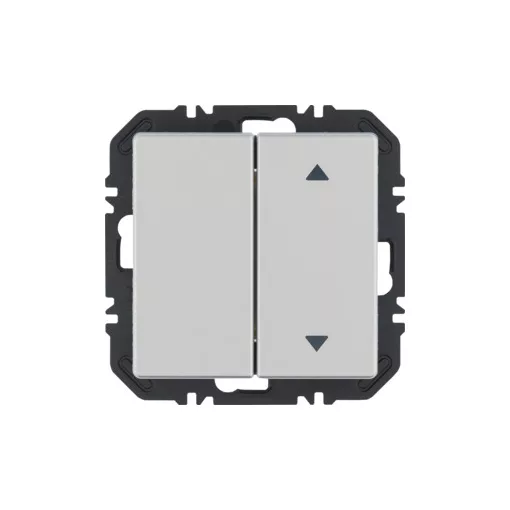 BERKER 24126384 EnOcean tapintásérzékelő Q.1/Q.3 | 2-csatornás, 1x nyilak | aluminium