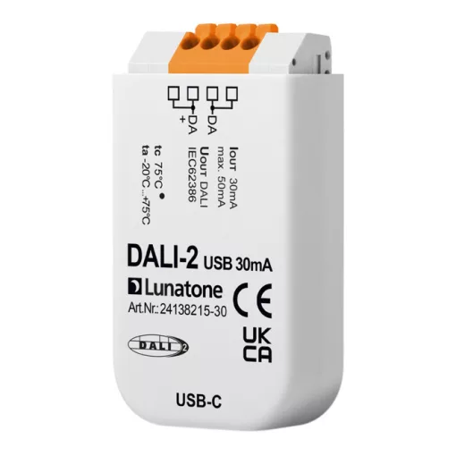 LUNATONE 24138215-30 DALI-2-USB interfész | Unterputz, 30 mA