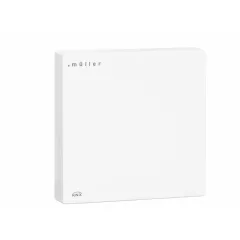   MÜLLER TS 30.11 knx KNX szobahőmérséklet-szabályozó | hőmérséklet-szabályozó bináris és analóg bemenetekkel | stúdiófehér | 80x80 mm
