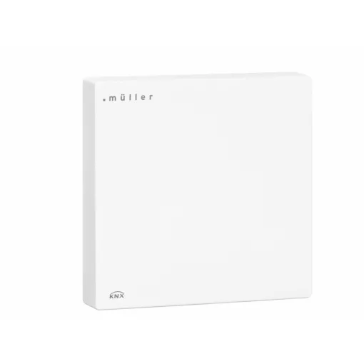 MÜLLER TS 30.11 knx KNX szobahőmérséklet-szabályozó | hőmérséklet-szabályozó bináris és analóg bemenetekkel | stúdiófehér | 80x80 mm