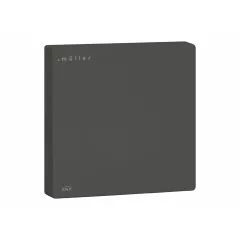   MÜLLER GS 30.11 knxTS KNX helyiséghőmérséklet-szabályozó | higrometerrel, bináris és analóg bemenetekkel | mélyfekete | 80x80 mm