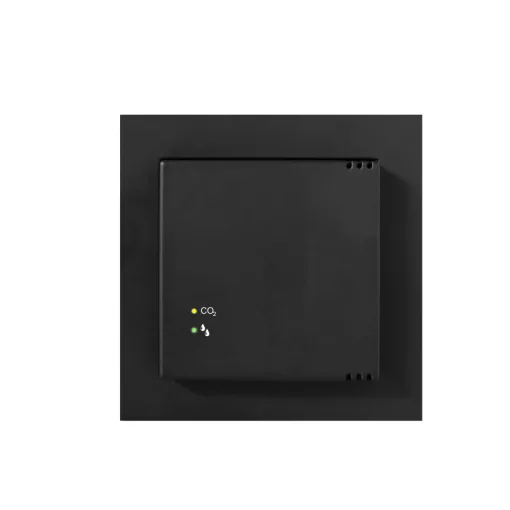 MÜLLER GS 47.11 knx RAL9005 tiefschwarz KNX levegőminőség-szabályozó | CO2/rH jelzőlámpa | tiefschwarz | 55x55 mm