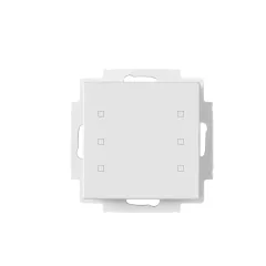   MÜLLER TS 57.00 knx6 KNX tapintásérzékelő | 6-csatornás, hőmérsékletszabályozó | stúdiófehér | 55x55 mm