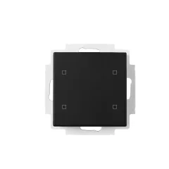   MÜLLER TS 57.00 knx4TS KNX tapintásérzékelő | 4-csatornás, 4 x semleges, be- és kimenetek | mélyfekete | 55x55 mm