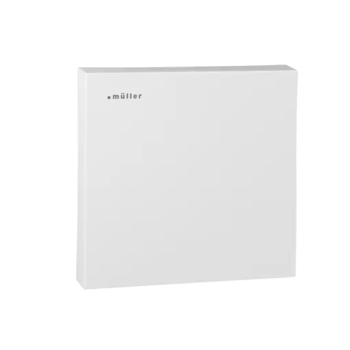 MÜLLER TS3012knx KNX szobahőmérséklet-szabályozó | 5 bemenet, Secure | stúdiófehér | 80x80 mm