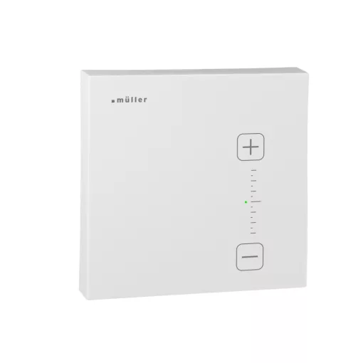 MDT TS3112knx KNX szobahőmérséklet-szabályzó | 5 bemenet, Secure, célérték-állítás | stúdiófehér | 80x80 mm