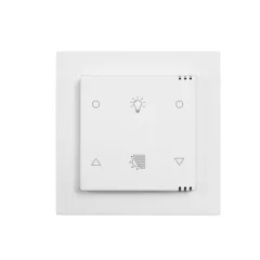   MÜLLER GS 67.11knx4 KNX tapintásérzékelő | 2 x fény, 2 x redőny | stúdiófehér | 55x55 mm