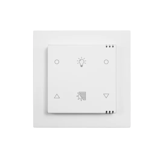 MÜLLER GS 67.11knx4 KNX tapintásérzékelő | 2 x fény, 2 x redőny | stúdiófehér | 55x55 mm