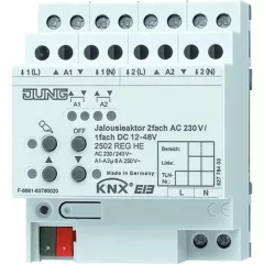   MDT JUNG 2502REGHE KNX kombinált redőnyaktor AC/DC | 2 kimenetes