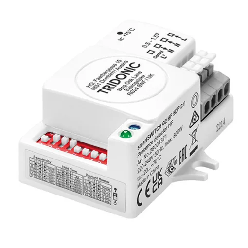 TRIDONIC 28004371 beépíthető mozgásérzékelő smartSWITCH G2 HF | keresztirányú | 5 m