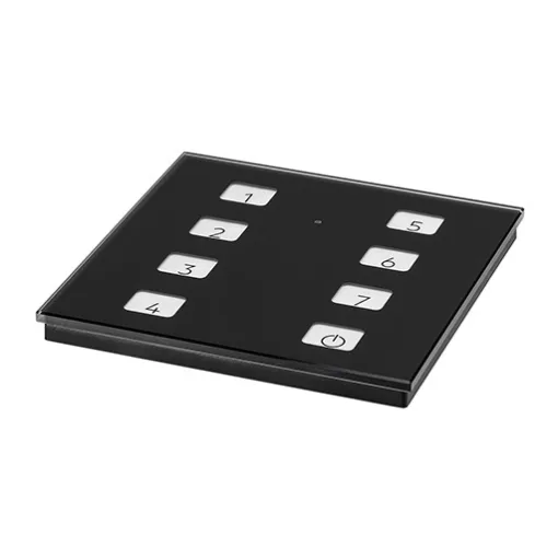 TRIDONIC 28004783 DALI2 üveg érintőpanel Touch | 8 kimenetes | fekete