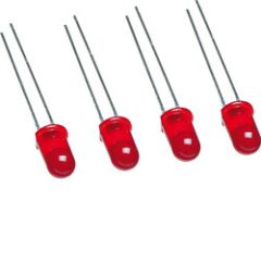 HAGER TG308 LED készlet TXB344 | 4 darab | piros