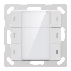   GVS ADV-06/02.2.00 KNX tapintásérzékelő ADVANCE+ | 3-csatornás | fényes fehér