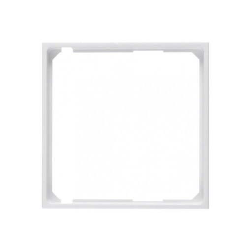 BERKER 11098989 köztes keret S.1/B.3/B.7 | 50x50 mm, címkemező bepattintható | poláris fehér fényes