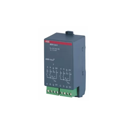 ABB BE/M4.24.1 KNX bináris bemeneti modul szobavezérlőhöz | 12-24 V