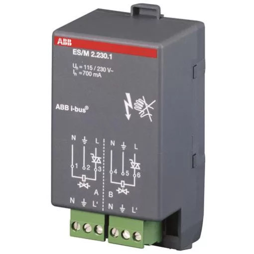 ABB ES/M2.230.1 KNX fűtésaktor modul szobavezérlőhöz | 230 V
