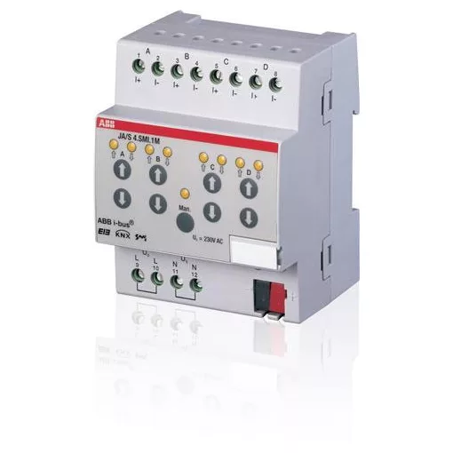 ABB JA/S4.SMI.1M KNX redőnyaktor SMI | 4-csatornás, Standard