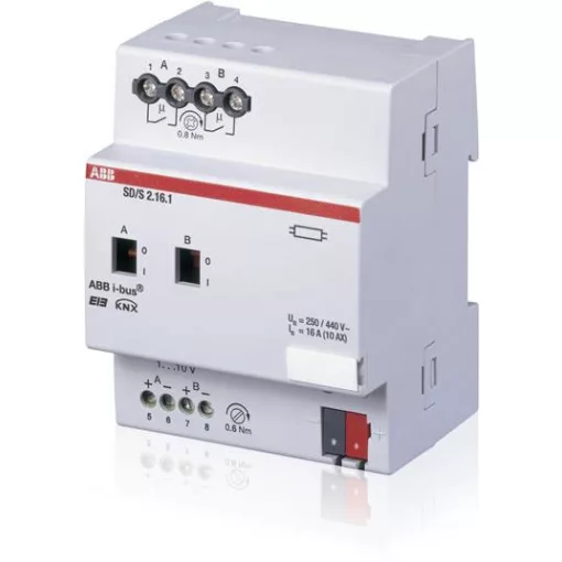 ABB SD/S2.16.1 KNX dimmaktor 1-10 V | 2 kimenetes
