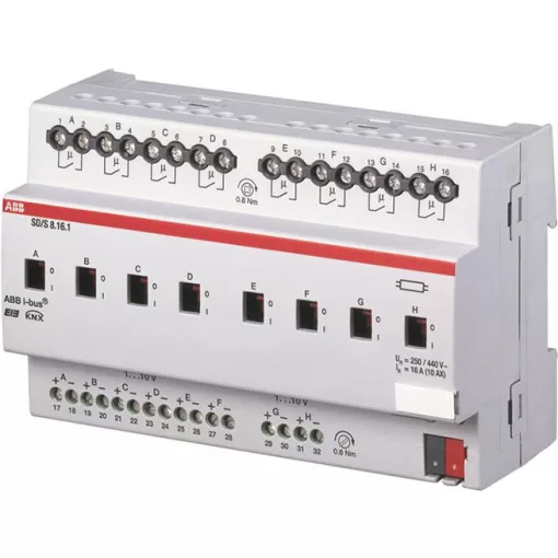ABB SD/S8.16.1 KNX dimmaktor 1-10 V | 8 csatornás