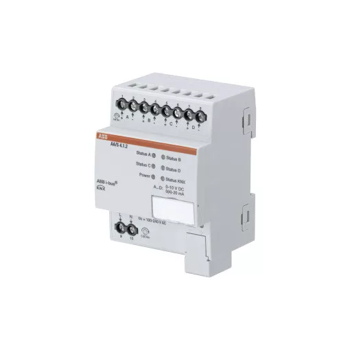 ABB AA/S4.1.2 KNX analógaktor | 4-csatornás, DIN sínre