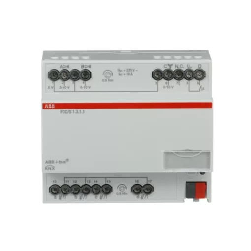 ABB FCC/S1.3.1.1 KNX Fan-Coil-aktor | 3 x 0-10 V, DIN sínre