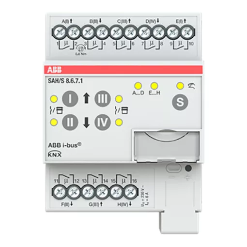 ABB SAH/S8.6.7.1 KNX univerzális aktor 6 A | 8 kimenetes