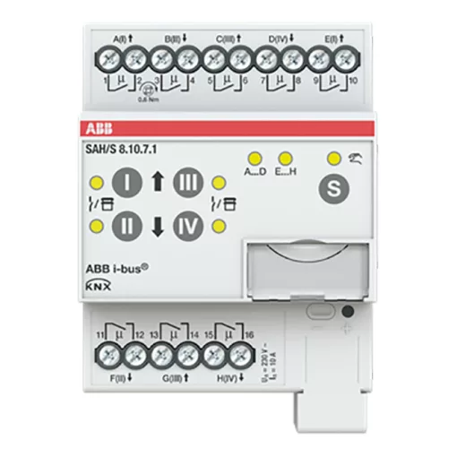 ABB SAH/S8.10.7.1 KNX univerzális aktor 10 A | 8 kimenetes