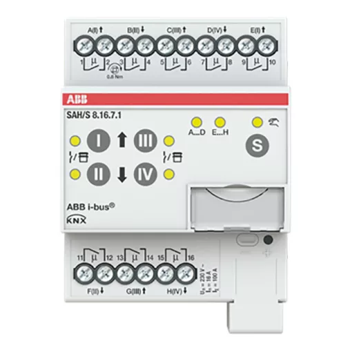ABB SAH/S8.16.7.1 KNX univerzális aktor 16 A | 8 kimenetes
