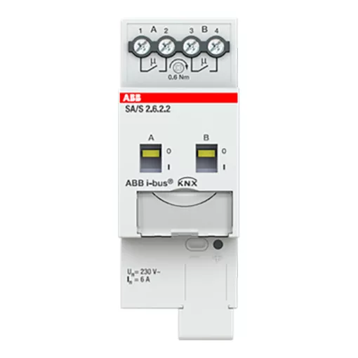 ABB SA/S2.6.2.2 KNX kapcsolóaktor 6 A | 2 kimenetes