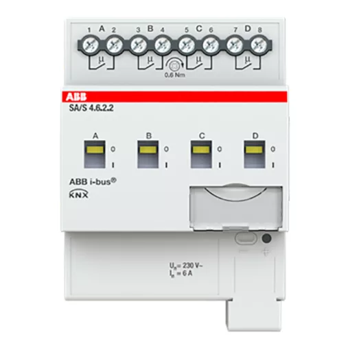 ABB SA/S4.6.2.2 KNX kapcsolóaktor 6 A | 4 kimenetes